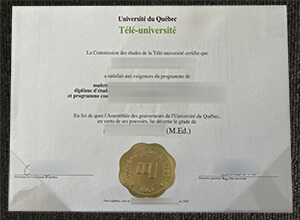 Université TÉLUQ degree certificate
