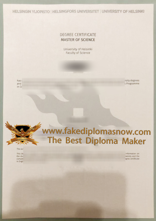 University of Helsinki degree University of Helsinki degree