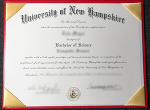 University of New Hampshire degree, UNH diploma sample