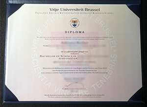 VUB fake diploma, Vrije Universiteit Brussel degree certificate