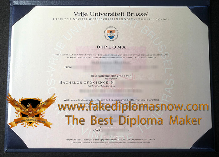 VUB fake diploma, Vrije Universiteit Brussel degree