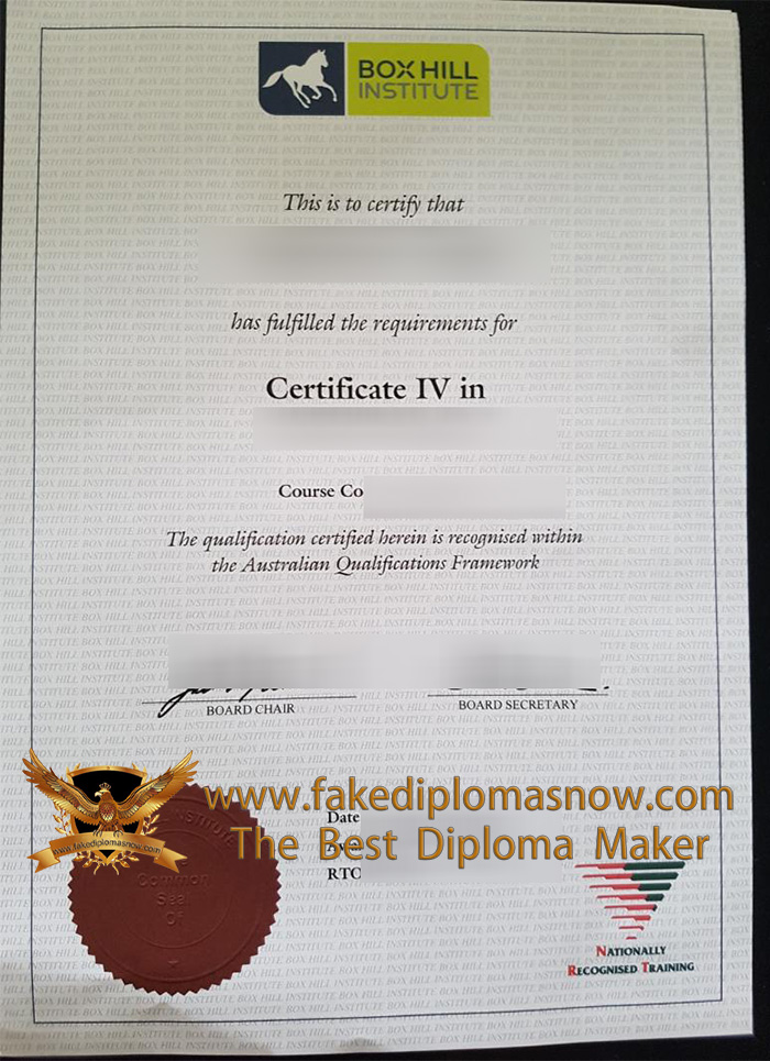 Box Hill Institute Certificate Box Hill Institute Certificate