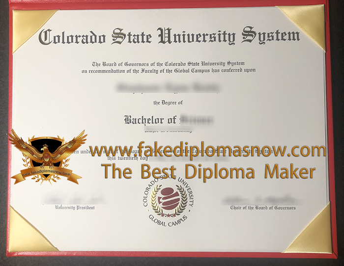 Colorado State University–Global Campus diploma