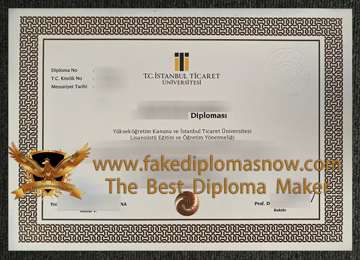 Istanbul Commerce University diploma