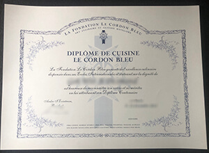 Le Cordon Bleu Diploma sample