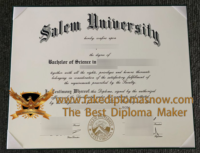 Salem University diploma sample