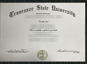 Tennessee State University diploma certificate