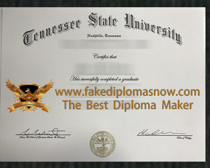 Tennessee State University diploma