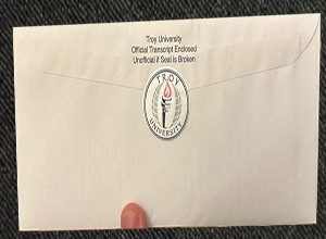Troy University transcript envelope
