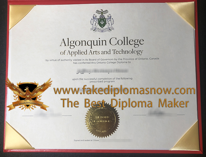 Algonquin College diploma