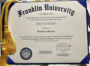 Franklin University diploma certificate