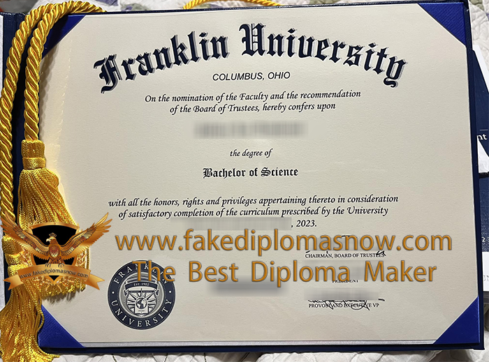 Franklin University diploma