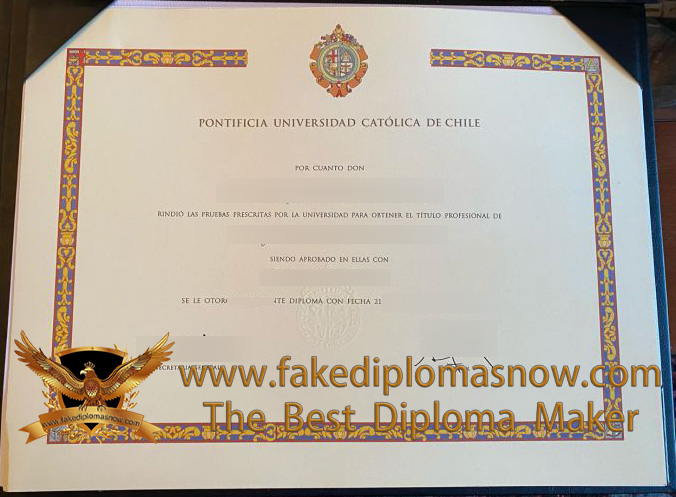 Pontifical Catholic University of Chile diploma