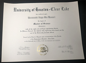 University of Houston–Clear Lake diploma 2018 sample