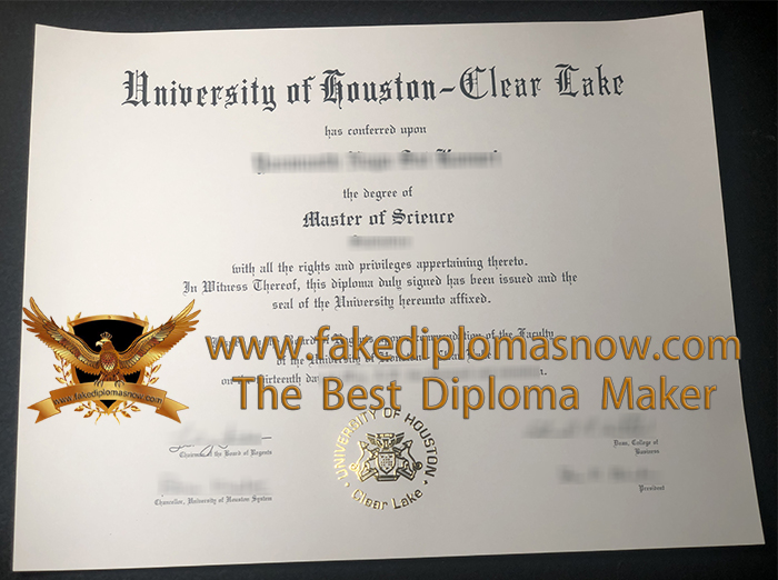 University of Houston–Clear Lake diploma 2018