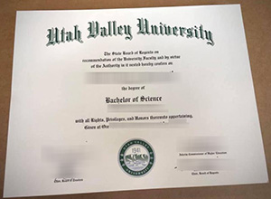 Utah Valley University diploma