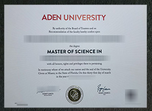 ADEN University diploma