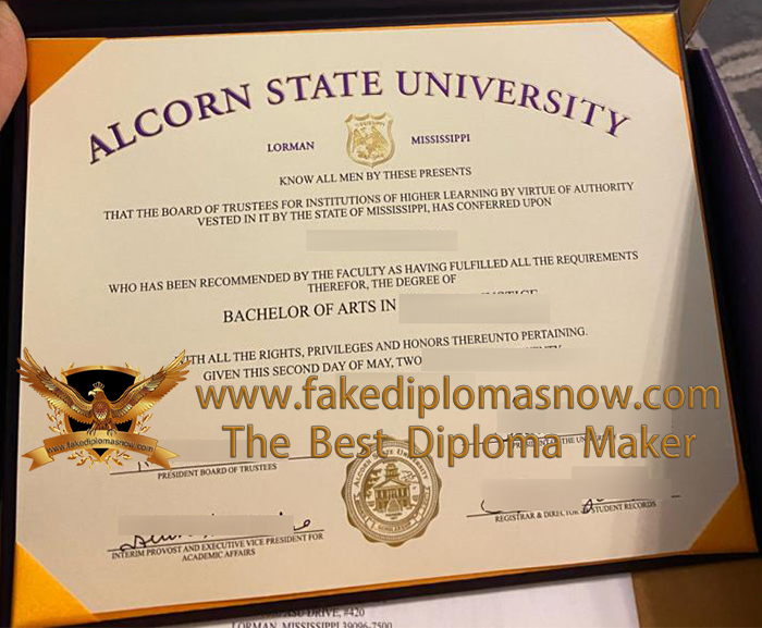 Alcorn State University diploma