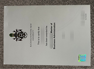 Buckinghamshire New University (BNU) degree certificate