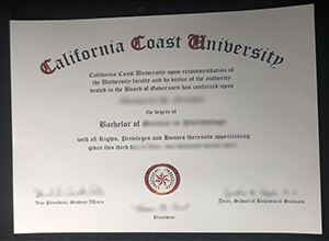 California Coast University diploma