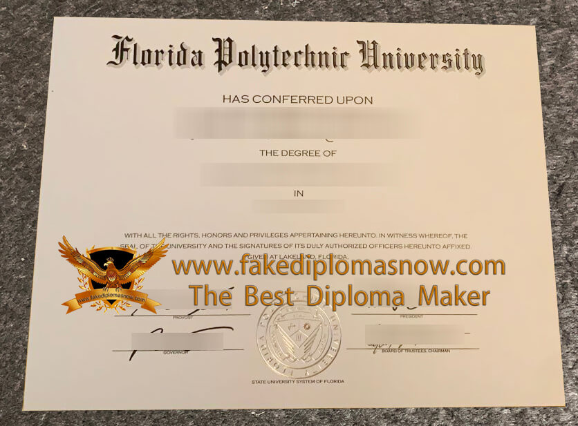 Florida Polytechnic University diploma