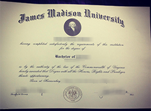 James Madison University diploma