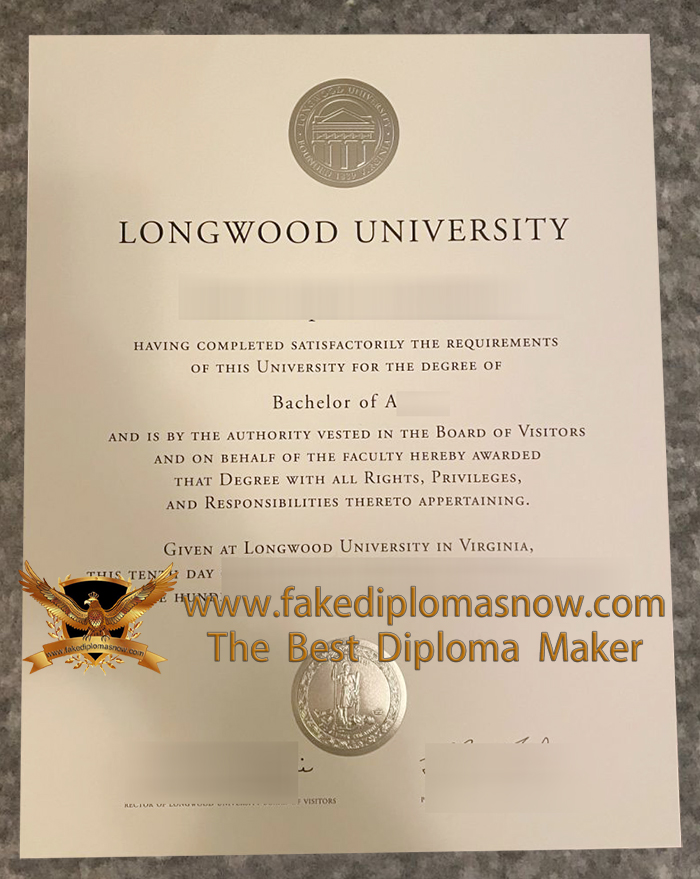Longwood University diploma