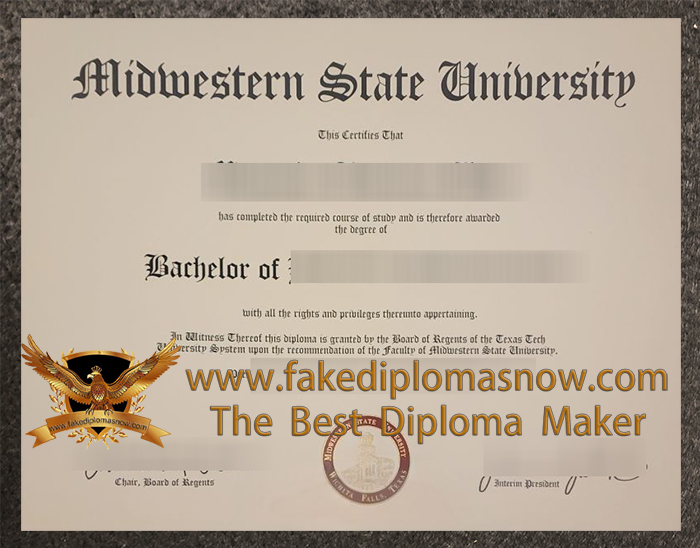 Midwestern State University diploma