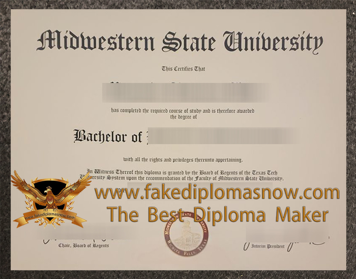 Midwestern State University diploma