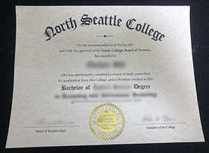 North Seattle College diploma certificate