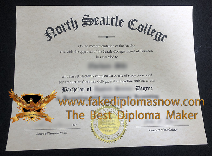 North Seattle College diploma North Seattle College diploma