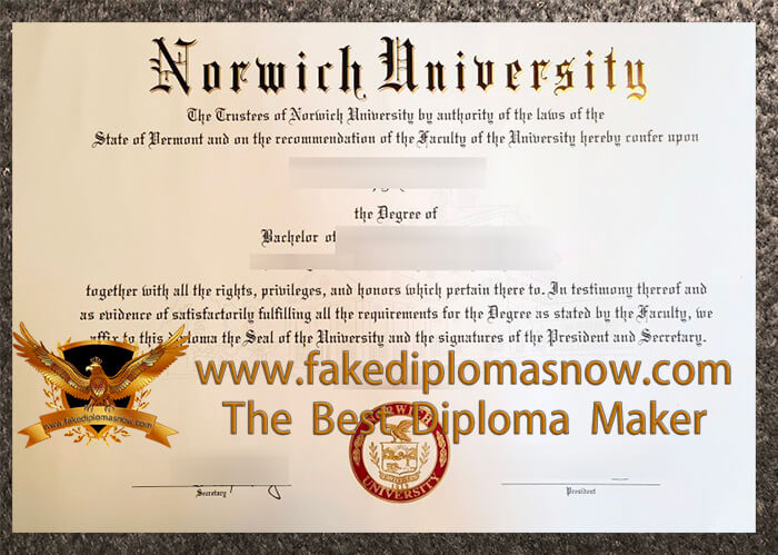 Norwich University diploma