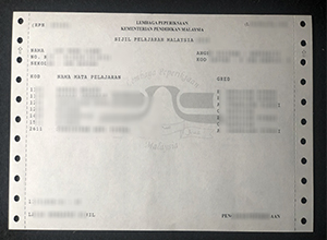 SPM Result Slip