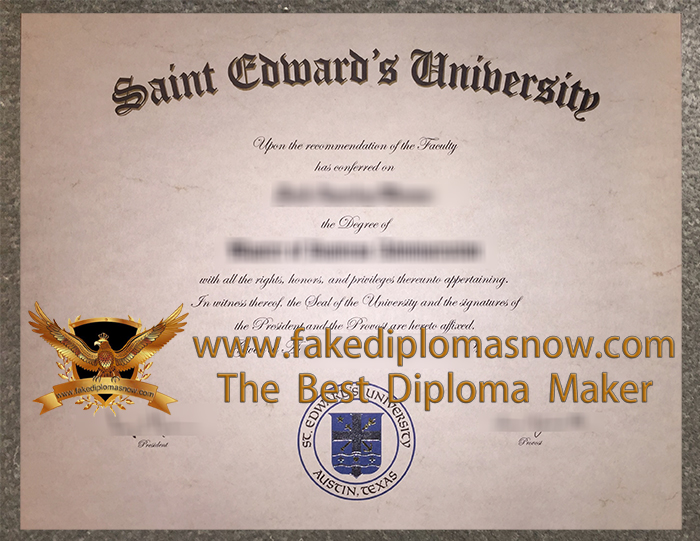 St. Edward's University diploma St. Edward's University diploma