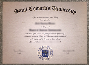 St. Edward's University diploma