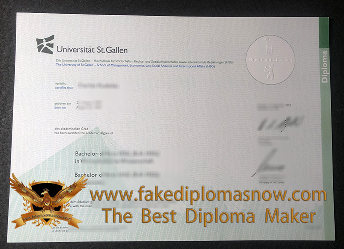 Universität St. Gallen degree Universität St. Gallen degree