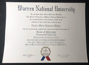 Obtain a fake Warren State University Diploma online