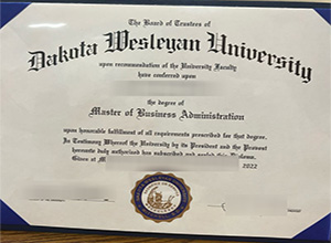 Dakota Wesleyan University diploma