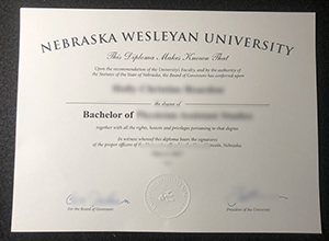 Nebraska Wesleyan University diploma