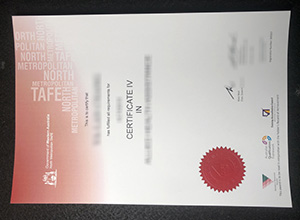 North Metropolitan TAFE Certificate sample