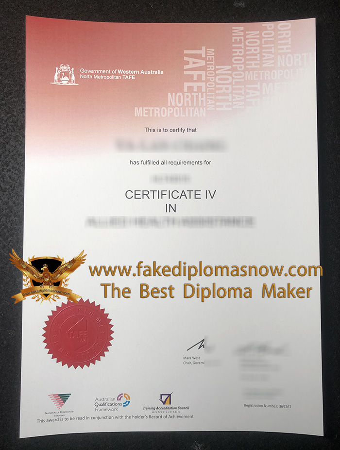 North Metropolitan TAFE Certificate