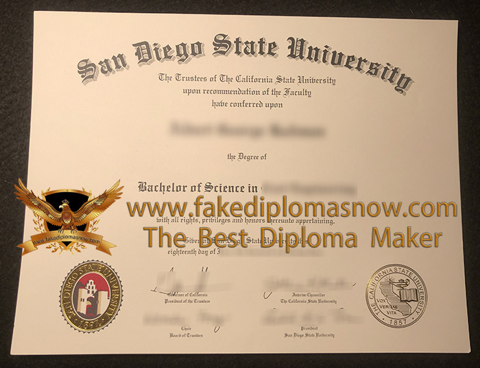 SDSU diploma