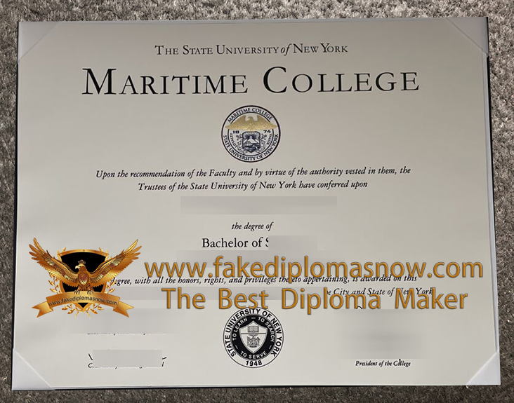 SUNY Maritime College diploma