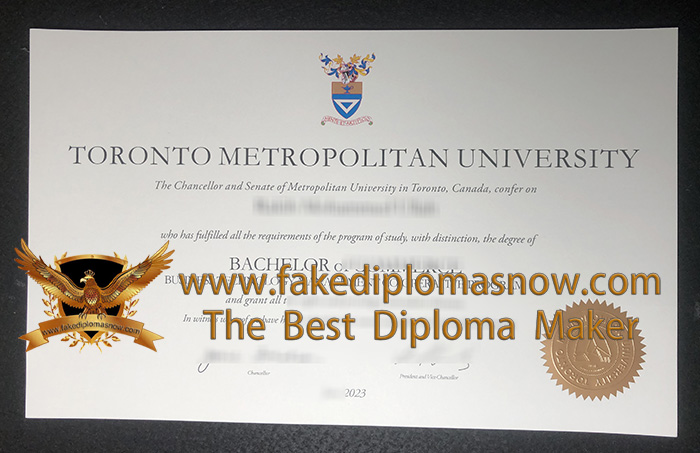 Toronto Metropolitan University diploma Toronto Metropolitan University diploma