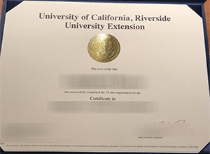 UCR Extension certificate
