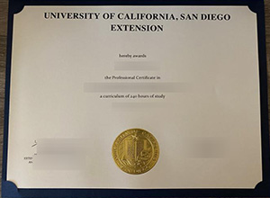 UCSD Extension certificate