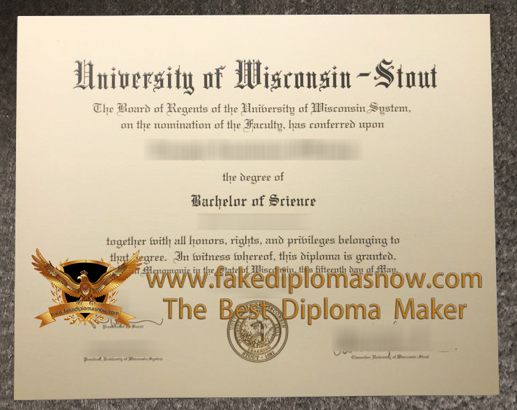 UW–Stout Diploma sample UW–Stout Diploma sample