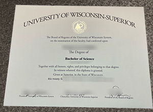 UW–Superior diploma certificate