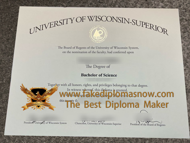 UW–Superior diploma UW–Superior diploma