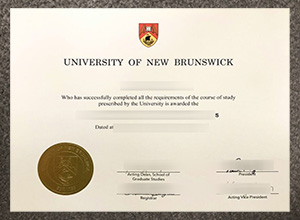 University of New Brunswick diploma